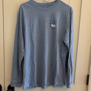 Southern Tide “The Skipjack” Light Blue Long Sleeve Tee